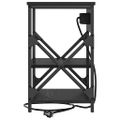 vidaXL Nočný stolík Čierny dub 41 x 31 x 51 cm Kompozitné drevo