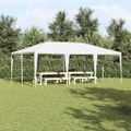 vidaXL Párty stan Biela 600 x 400 x 266 cm Polyetylén a oceľ