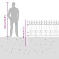 vidaXL Spike prstenec plot HORST 200 x 130 cm Čierna