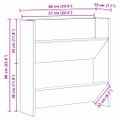 vidaXL Skriňa na topánky 2 ks 60 x 18 x 60 cm Kompozitné drevo