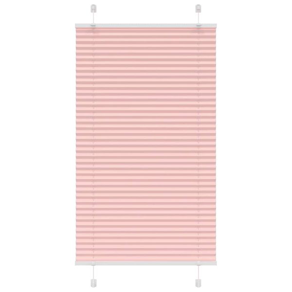 vidaXL Plisovaná roleta ružová 75x150 cm šírka látky 74,4 cm polyester
