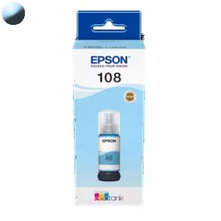 EPSON 108 EcoTank, Cartridge, azúrový (light cyan)