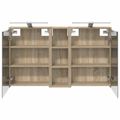 vidaXL Set kabinetov do kúpeľne 3 ks 106 x 16 x 62,5 cm