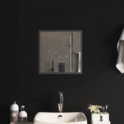 vidaXL Zrkadlo do kúpeľne s LED Priehľadná 40 x 40 cm tvrdené sklo