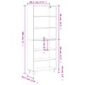 vidaXL Vysoká skrinka čierna 69,5x32,5x180 cm kompozitné drevo