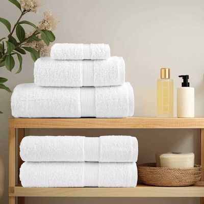 vidaXL Uterák pre hostí SOLUND 2 pcs Biela 15 x 21 cm 550 gsm