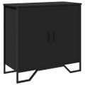 vidaXL Komoda čierna 78x35,5x74,5 cm kompozitné drevo