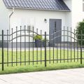 vidaXL Záhradný plot WOERDEN 240 x 140 cm Povrchovo upravená oceľ Sivá