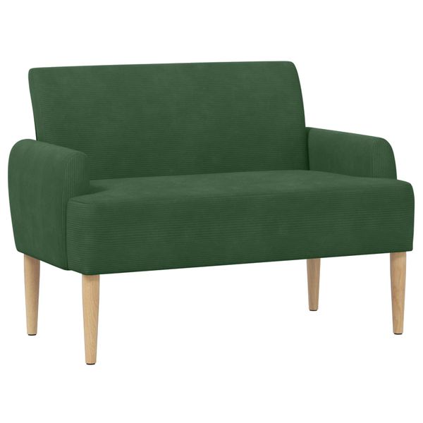 vidaXL Dvojmiestna pohovka s gombíkovým prešívaním Jungle Green