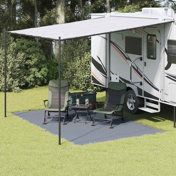 vidaXL Koberec do stanu Modrá a šedá 400 x 250 cm Polyetylén