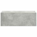 vidaXL Nástenné nočné stolíky 2ks betónové 40x30x15cm kompozitné drevo