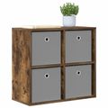 vidaXL Servírovacia skriňa Dymová dub 59,5 x 27 x 57 cm