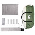 vidaXL Stan chata so strechou Zelená 400 x 210 x 180 cm Polyester