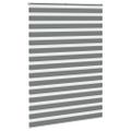 vidaXL Zebra roleta tmavošedá 165x200 cm šírka látky 160,9cm polyester