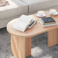 vidaXL Konferenčný stolík Prírodná 80 x 39,5 x 35 cm Borovicový masív