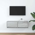 vidaXL TV skrinka sivý dub sonoma 80x31x25,5 cm spracované drevo