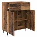 vidaXL Servírovacia skriňa Staré drevo 69,5 x 34 x 90 cm