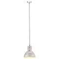 vidaXL Závesná lampa 25 W, strieborná, okrúhla 28,5 cm E27