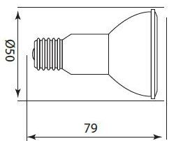 LED žiarovka E27 JDR 24 SMD 3.5W, teplá biela LED žiarovka E27 JDR 24 SMD 3.5W, teplá biela