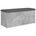 vidaXL Úložná lavička betónová sivá 102x42x45 cm kompozitné drevo