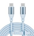 Kábel USB 100W silikónový Kruger&amp;Matz KM1269-1BL USB-USB-C, 1m, sv. modrá Kábel USB 100W silikonový Kruger&Matz KM1269-1BL USB - USB-C, 1m, sv. modrá