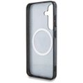 Guess HC Magnetic IML Metal Glitter 4G Circle Triangle case for Samsung Galaxy S25 black