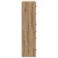 vidaXL Highboard Remeselný dub 68 x 37 x 142 cm Kompozitné drevo