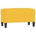 vidaXL Lavička bledožltá 70x35x41 cm látka