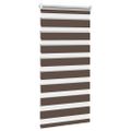 vidaXL Zebrová roleta 60,9x120 cm Šírka látky 56,7 cm, kávová