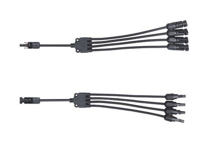 Solární rozbočovací kabely ORNO OR-PV-13608, 4XMC4 (MC4 T 1 na 4), pár