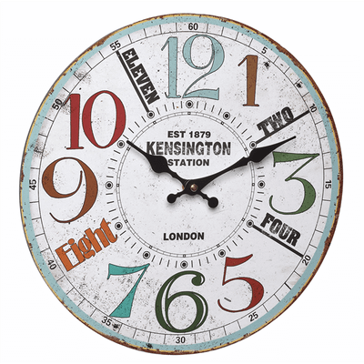 60.3045.11 TFA VINTAGE Kensington Analógové nástenné hodiny v retro štýle