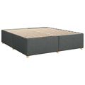 vidaXL Posteľ boxspring s matracom Tmavosivá 200 x 200 cm Látka