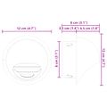 vidaXL Kryty vzduchových ventilátorov 2 ks Strieborná 80 mm