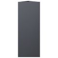 vidaXL Záhradné kvetináče 2 ks antracitové trojuholník 30x26x75cm oceľ