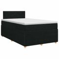 vidaXL Posteľ boxspring s matracom Čierna 120 x 200 cm Látka