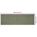 vidaXL Kusové koberce Olivovo zelená 80 x 300 cm Juta