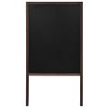 vidaXL Obojstranná voľne stojaca tabuľa z cédrového dreva 60x80 cm