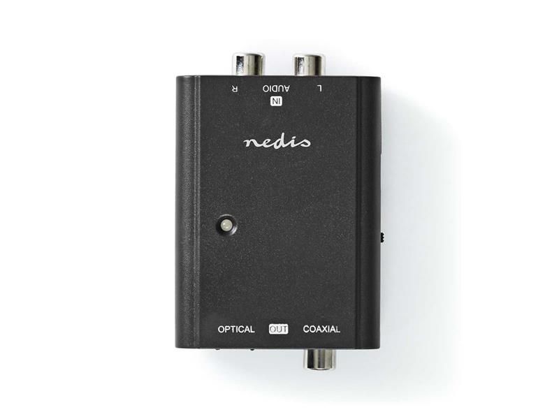 Prevodník 2x Cinch/Toslink NEDIS ACON2508BK
