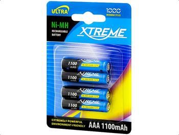 XTREME Batéria R3 Ni-MH AAA 1100mAh dobíjacia, blister 4ks XTREME Batéria R3 Ni-MH AAA 1100mAh dobíjacia, blister 4ks