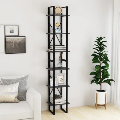 vidaXL Vysoký regál sivý 40x30x210 cm masívna borovica