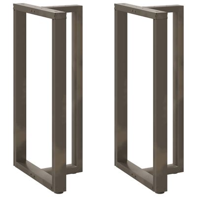 vidaXL Nohy barového stola v tvare T, 2 ks, čierne, 60x35x(110-111) cm, oceľové