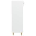 vidaXL Botník biely 60x35x105 cm spracované drevo