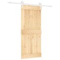 vidaXL Posuvné dvere Prírodná a biela 90 x 210 cm