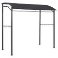 vidaXL Grilovací altánok 215x150x220 cm antracitový oceľový
