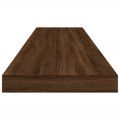 vidaXL Nástenné police 4 ks hnedý dub 100x10x1,5 cm kompozitné drevo