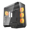 Počítačová skriňa Darkflash DY470 (čierna) + 4 ventilátory + držiak GPU
