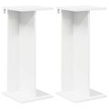 vidaXL Stojan na rastliny 2 ks Biela 25 x 25,5 x 60,5 cm