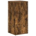 vidaXL Bočná polica 33 x 32 x 70,5 cm Kompozitné drevo Dymová dub
