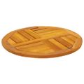 vidaXL Stolová doska Ø50x2 cm okrúhla akáciový masív