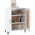 vidaXL Komoda lesklá biela 69,5x34x90 cm spracované drevo
